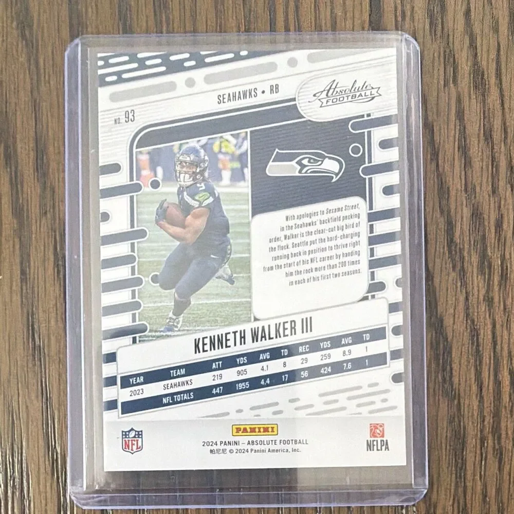 Panini Kenneth Walker III Seahawks Rookie 9-Card Lot 2023 Notoriety Numbers